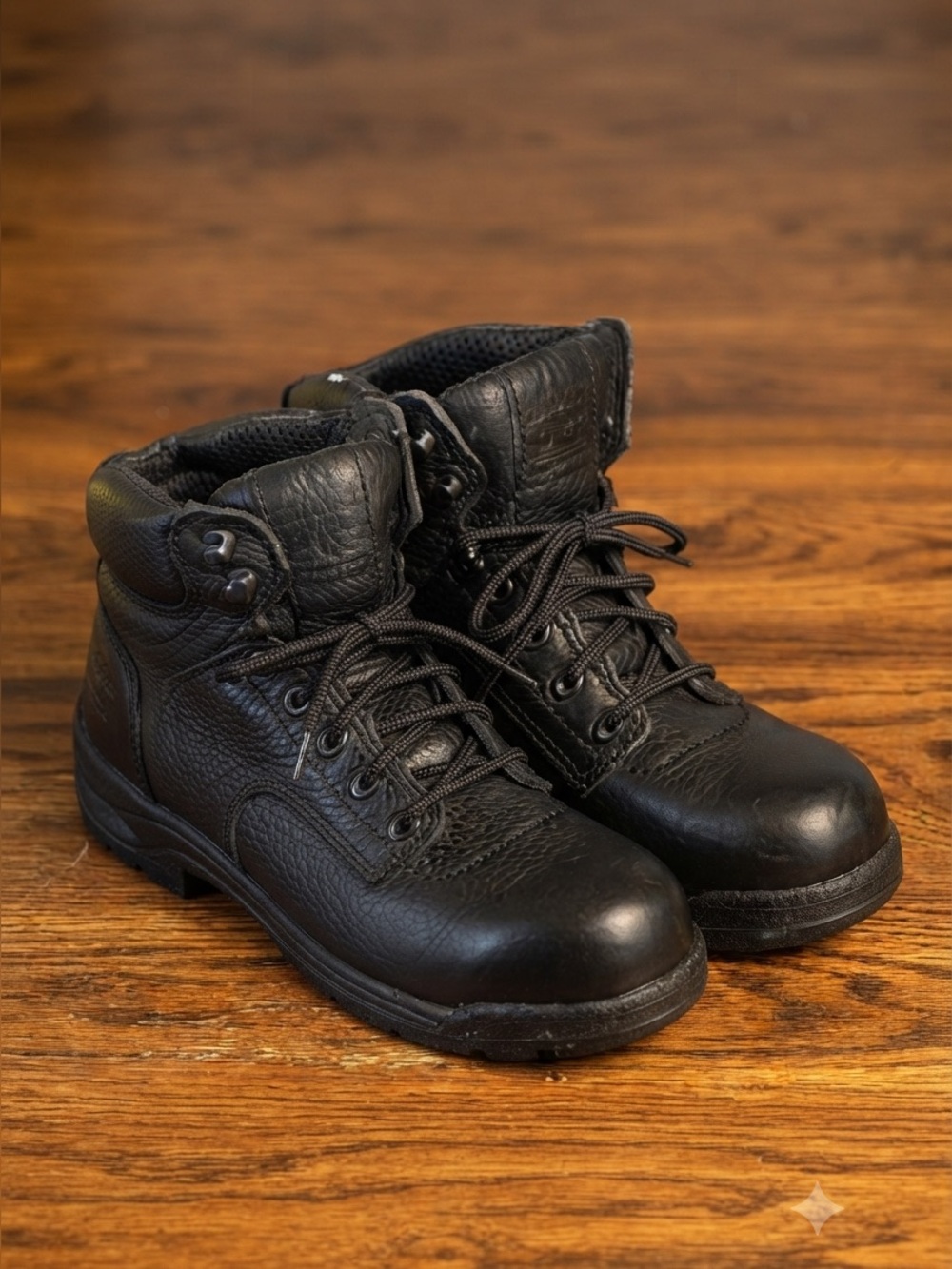 Timberland PRO Women TiTAN 6" Work Boots Alloy Safety Toe Black Leather 7.5M